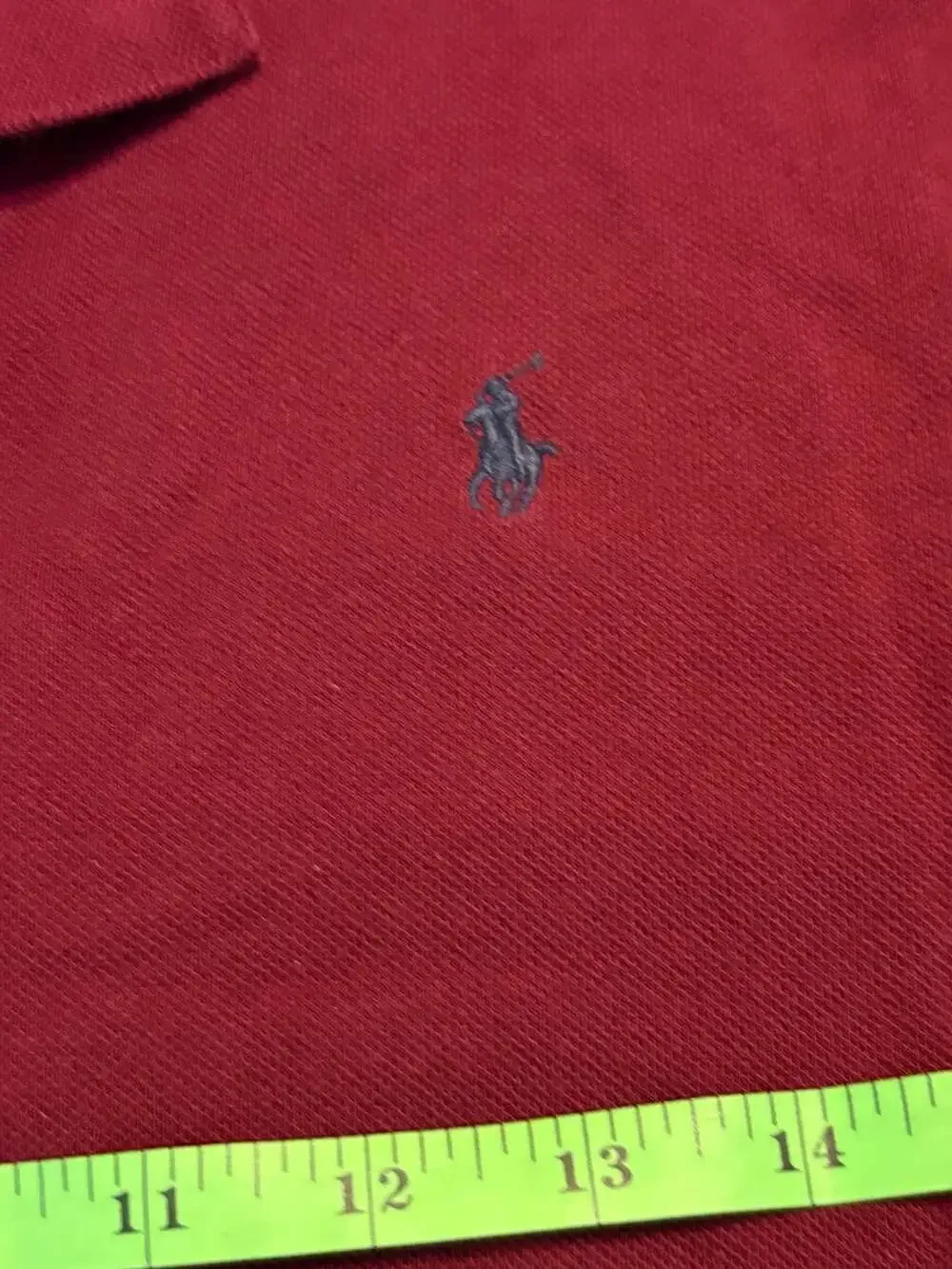 Polo Ralph Lauren Men's Long-Sleeve Slim Fit Mesh Polo Shirt in Burgundy